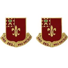 145th Field Artillery Regiment Unit Crest (Pro Deo, Pro Patria)